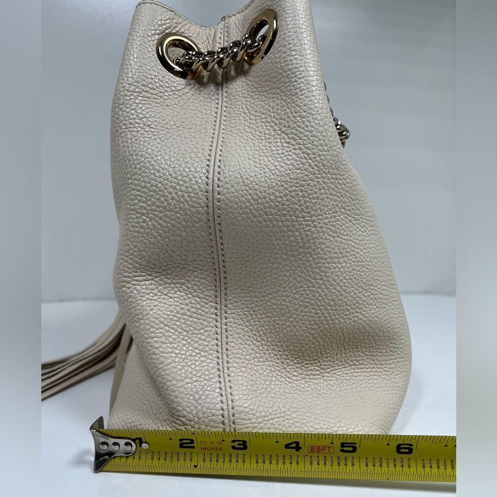 Gucci Soho Leather Medium ChainStrap Tote Ivory/off white - Picture 12 of 12
